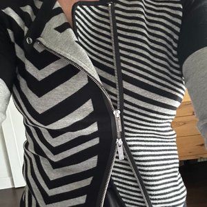 Karen Millen Graphic Asymmetrical Sweater